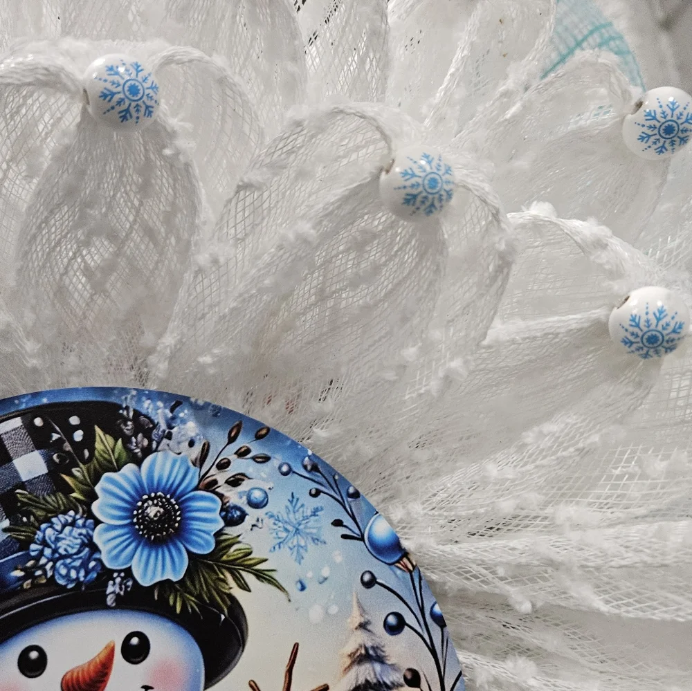 Snowman wreath